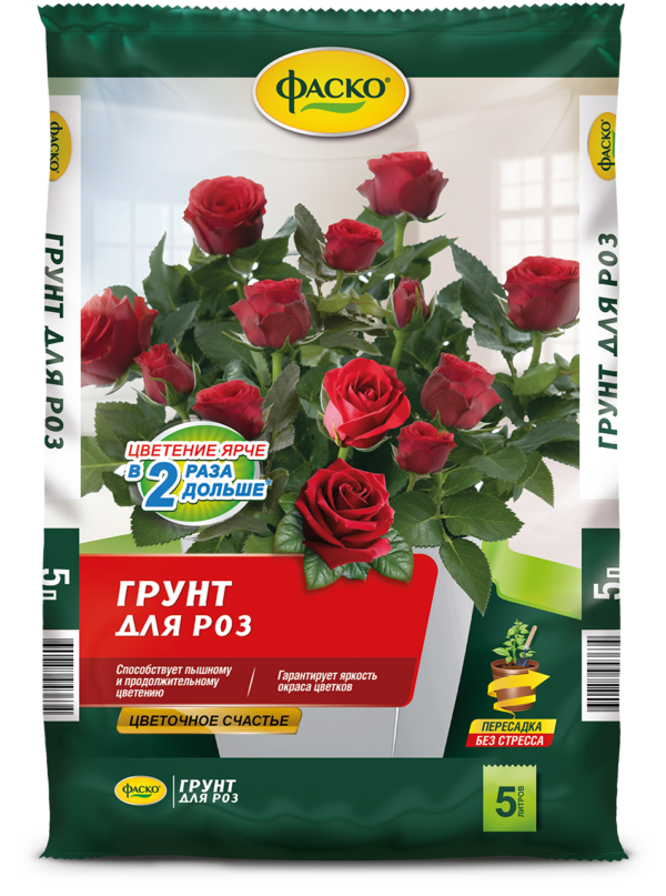 Грунт для роз Фаско Цветочное счастье 5л