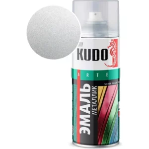 Эмаль металлик универсальная быстросохнущая KUDO SILVER GRAIN FINISH серебро KU-1026