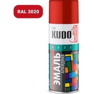 Универсальная эмаль KUDO красная 520 мл KU-1003