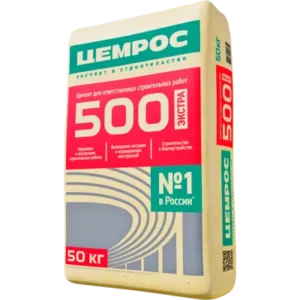 Цемент ЦЕМРОС М500 Д0 ЦЕМ I 42,5 50 кг