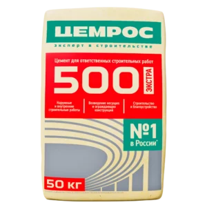 Цемент ЦЕМРОС М500 Д0 ЦЕМ I 42,5 50 кг